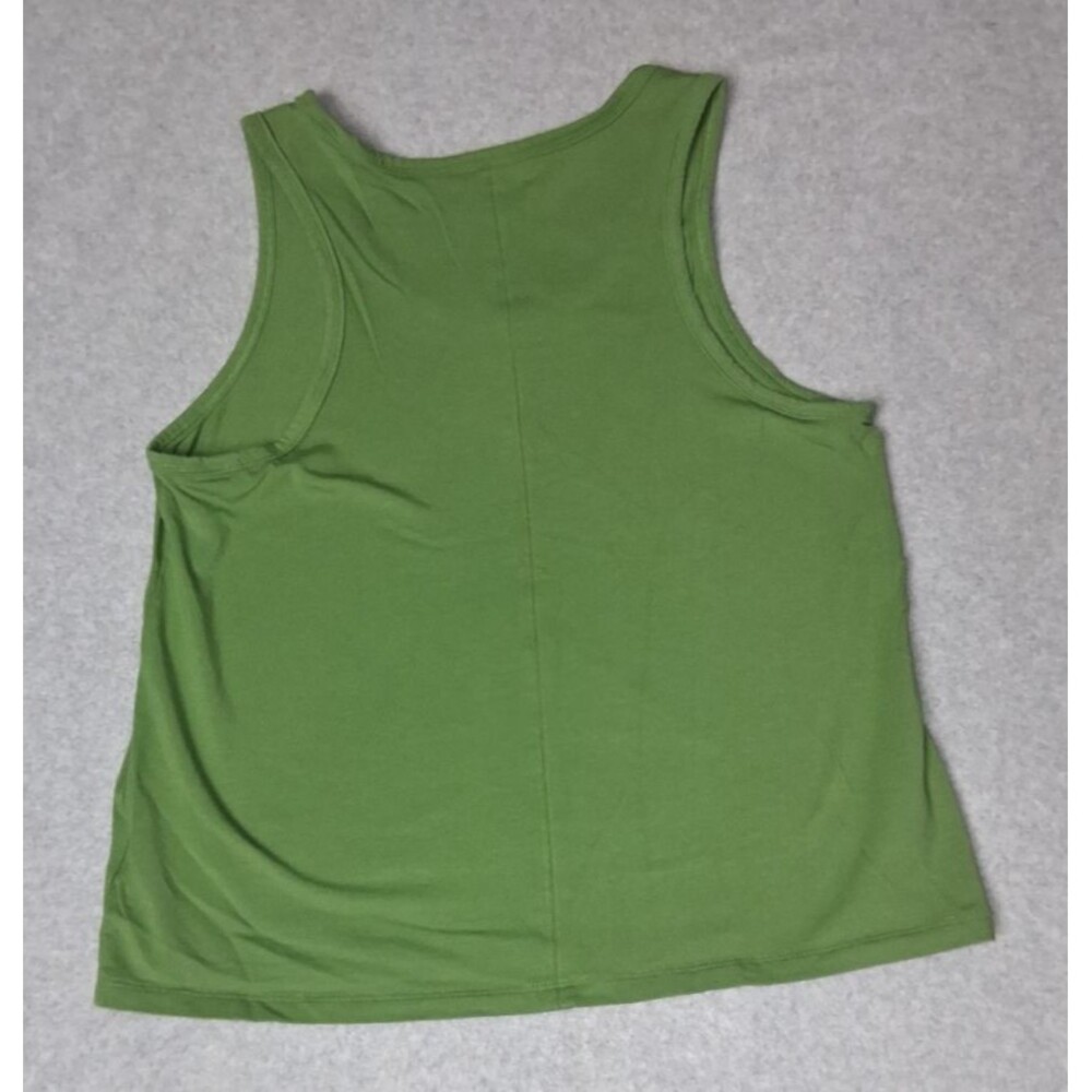 Athleta Essential Tank Top Size Small Sage Green Ribbed Stretch Activewear Yoga - Picture 9 of 10
